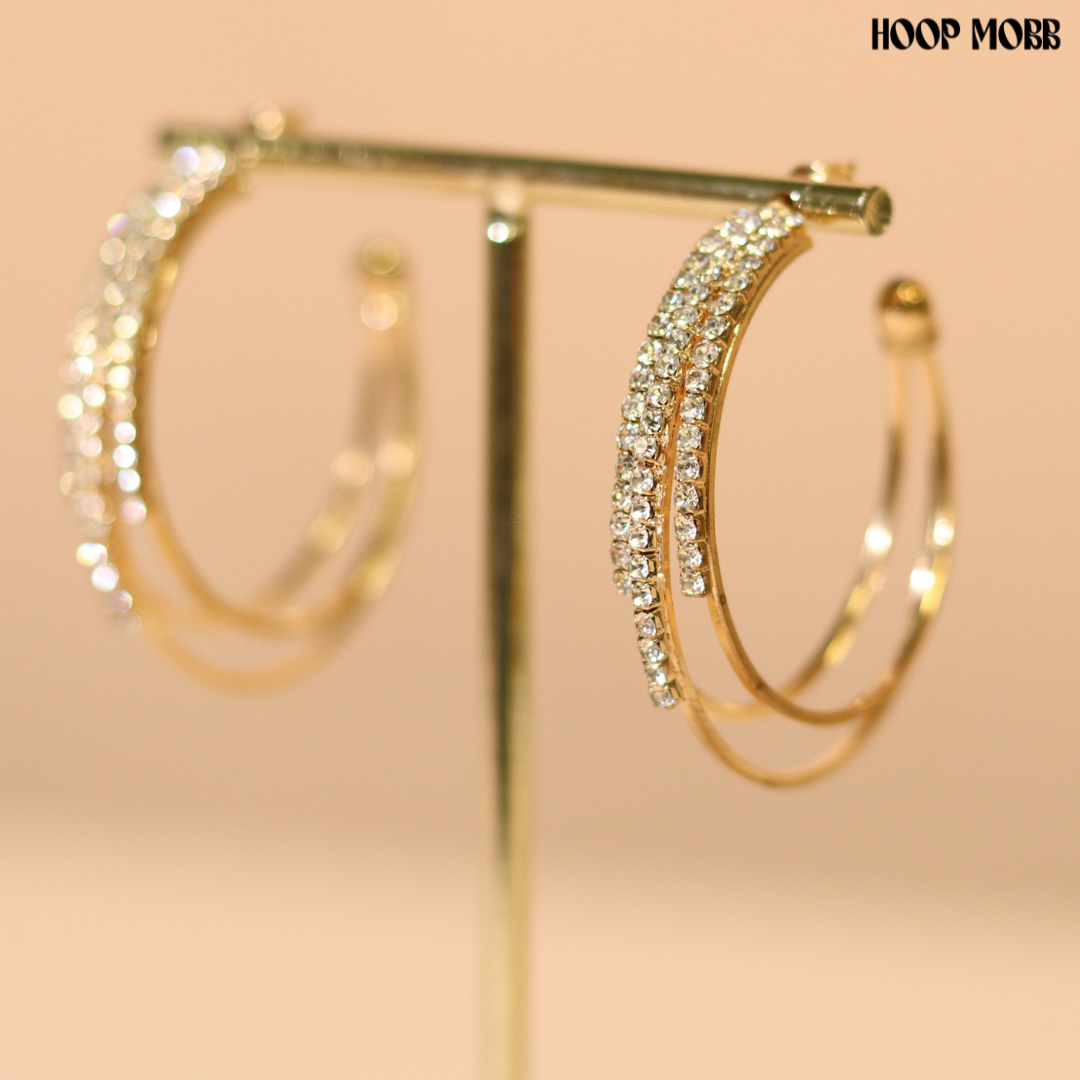 BOSS BAE HOOPS  - GOLD