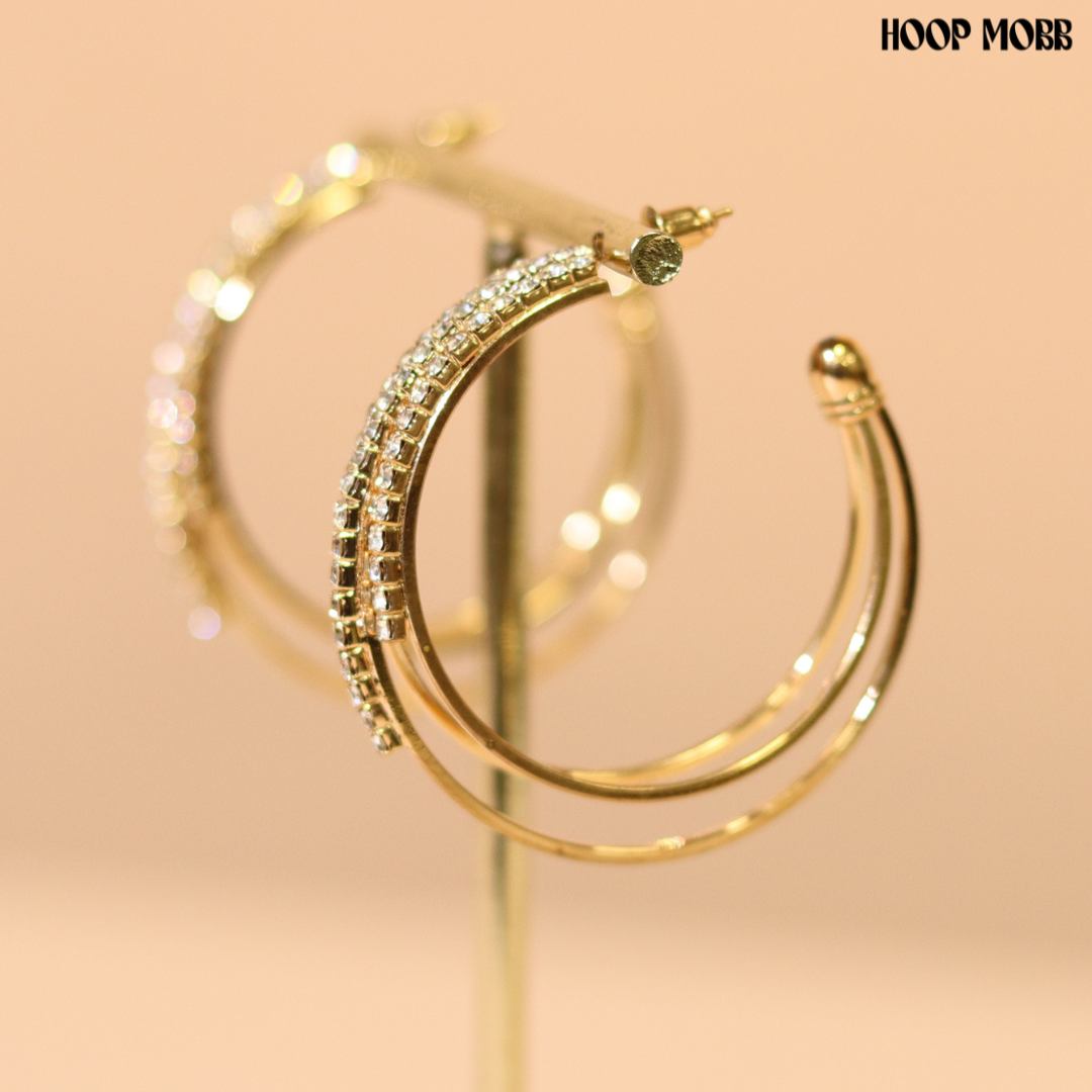 BOSS BAE HOOPS  - GOLD