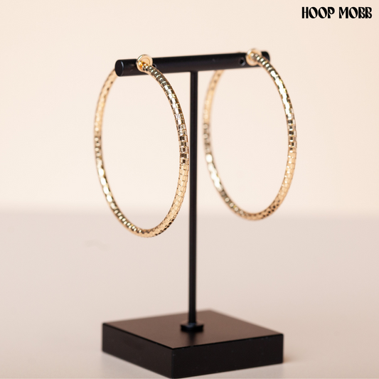 CONNECT CLIP ON HOOPS - GOLD