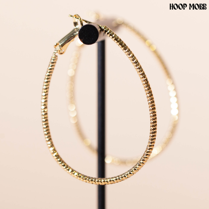 DAINTY TEARDROP HOOPS - GOLD