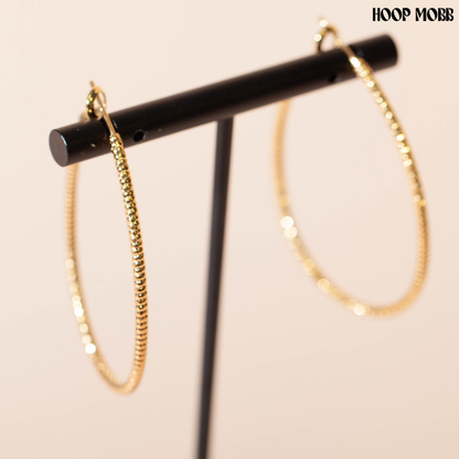 DAINTY TEARDROP HOOPS - GOLD