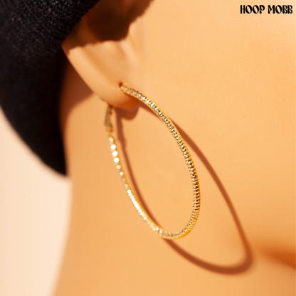 DAINTY TEARDROP HOOPS - GOLD