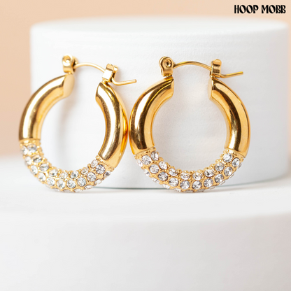 DIAMOND DIPPED HOOPS