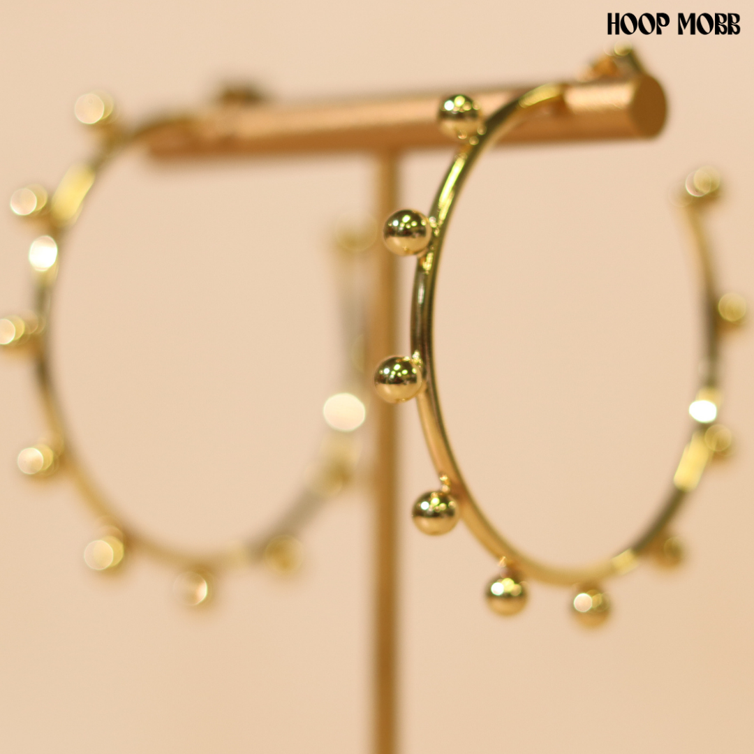 ELEMENT HOOPS - GOLD