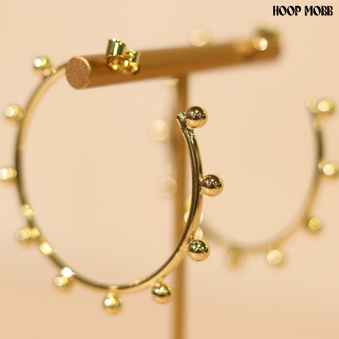 ELEMENT HOOPS - GOLD