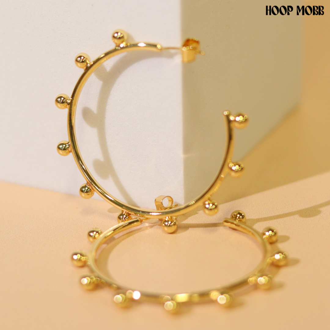 ELEMENT HOOPS - GOLD