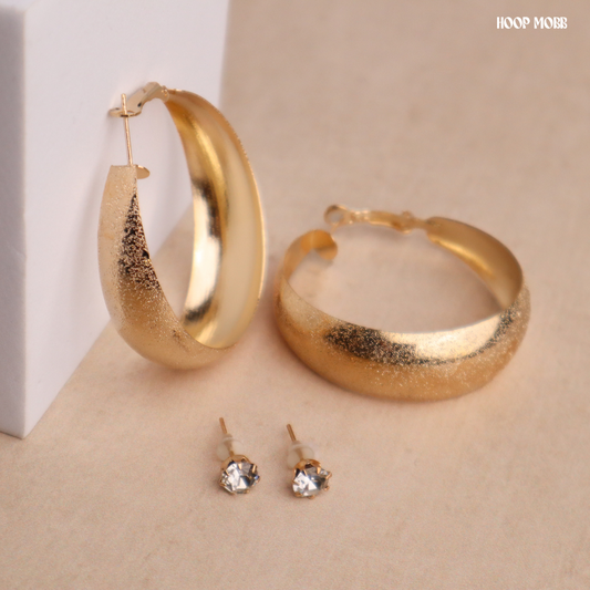 Glisten Earring Set - Gold