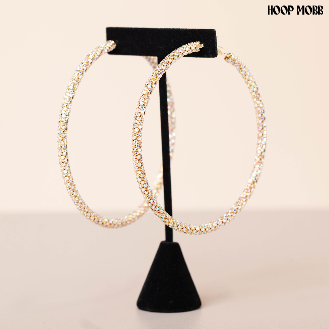 SLIM THICK DIAMOND GIRL HOOPS - JUMBO – hoopmobb