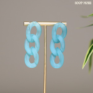 HANG AROUND EARRINGS - BLUE