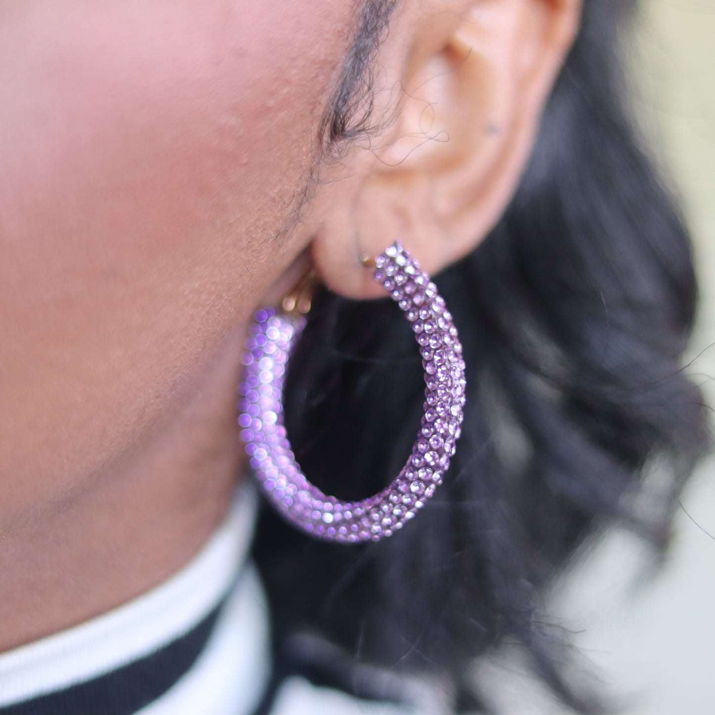 Party Girl Hoops - Purple