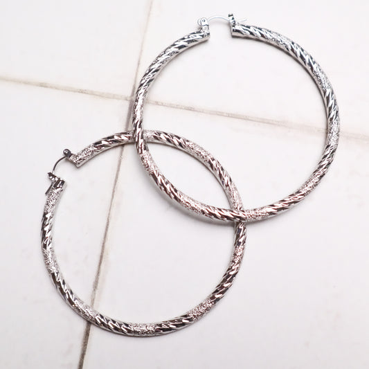 SHOW STOPPER HOOPS - SILVER