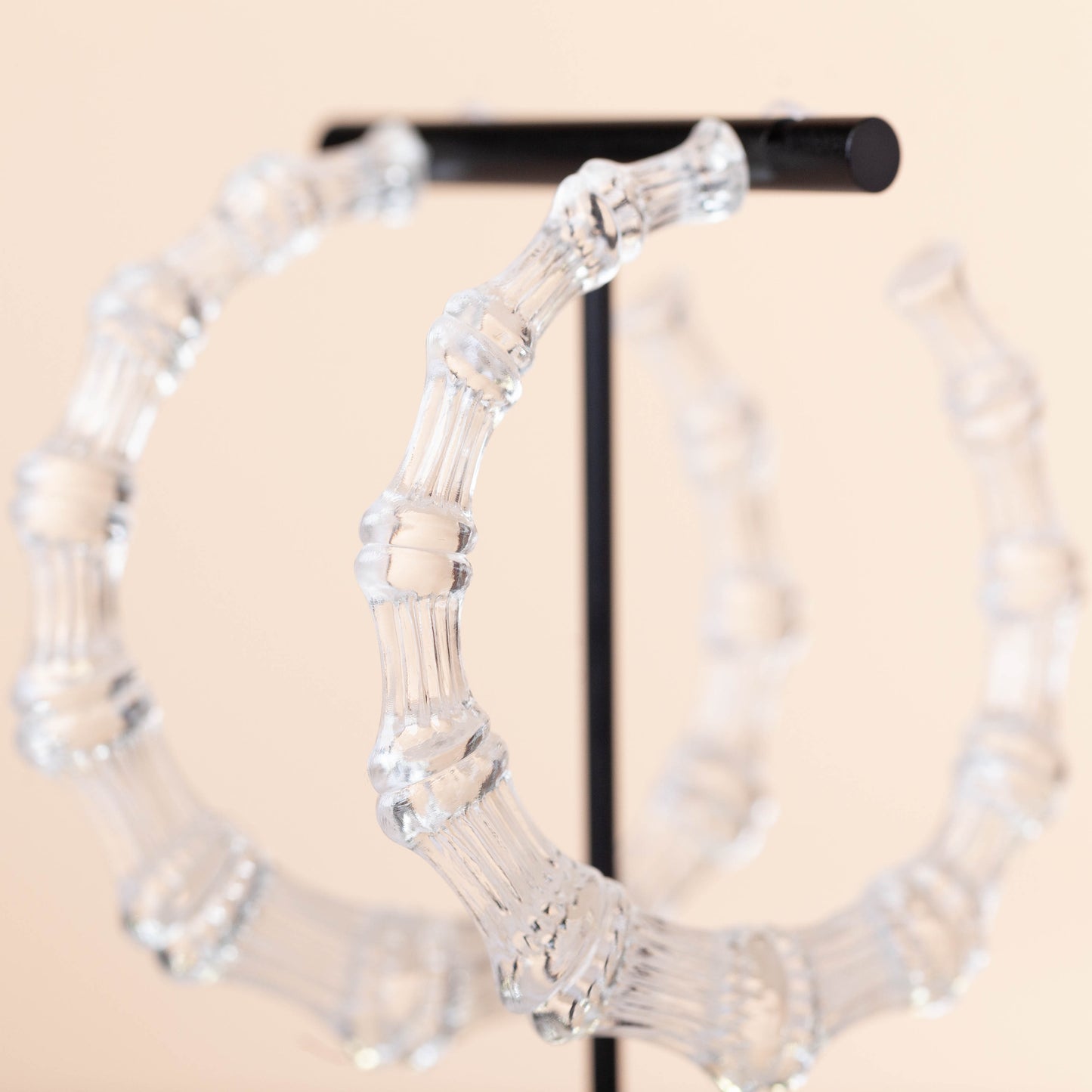 LIQUID BAMBOO HOOPS - LARGE - CLEAR