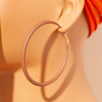 MELANATED HOOPS - MEDIUM