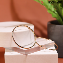 Load image into Gallery viewer, PLAIN JANE HOOPS - ROSE GOLD/SMALL