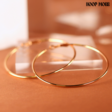 Load image into Gallery viewer, PLAIN JANE HOOPS - GOLD/MEDIUM