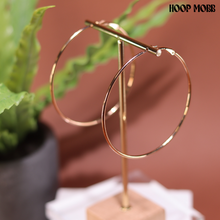 Load image into Gallery viewer, PLAIN JANE HOOPS - ROSE GOLD/MEDIUM