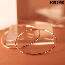 Load image into Gallery viewer, PLAIN JANE HOOPS - ROSE GOLD/MEDIUM