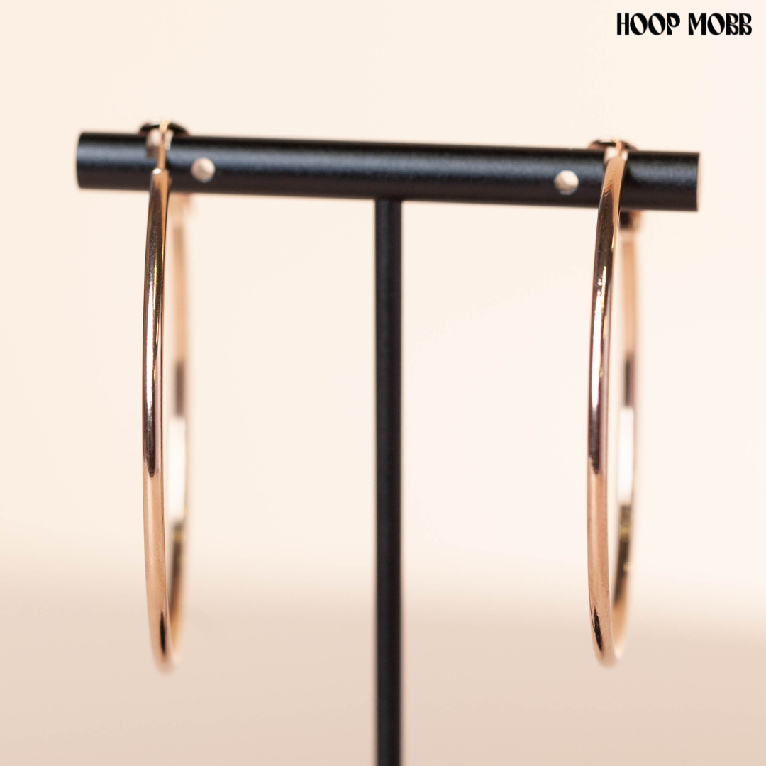 PLAIN JANE HOOPS -GOLD/ SMALL