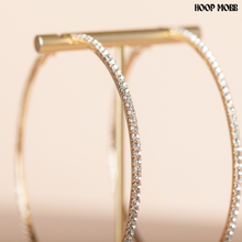 Load image into Gallery viewer, DIAMOND GIRL HOOPS - GOLD