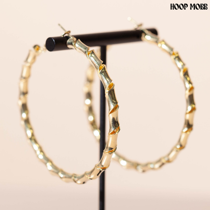 RIBBON HOOPS - GOLD