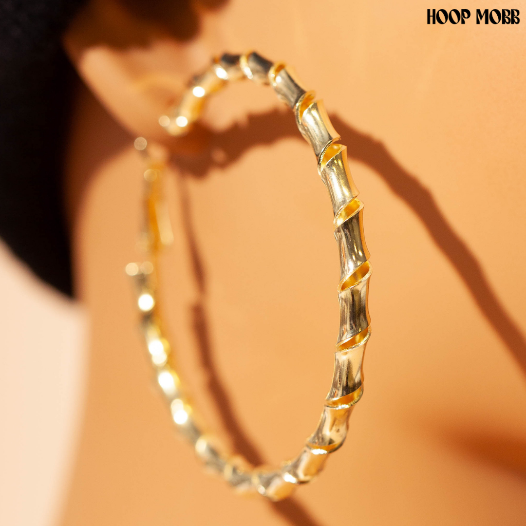 RIBBON HOOPS - GOLD