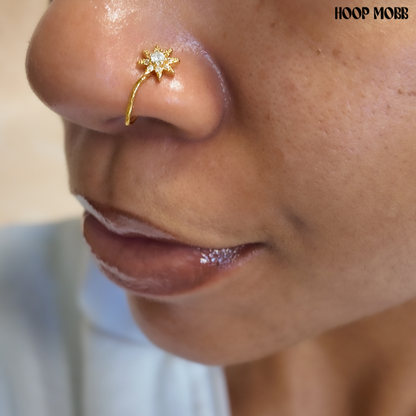 STARLIGHT FAUX NOSE RING - GOLD