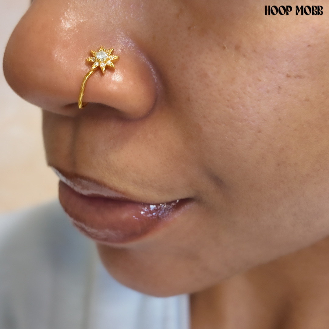 STARLIGHT FAUX NOSE RING - GOLD