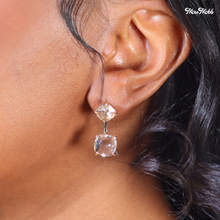 Load image into Gallery viewer, DOUBLE DIAMOND STUDS - CHAMPAGNE