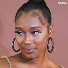 Load image into Gallery viewer, BABY FAT HOOPS - GUNMETAL