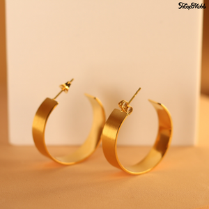BRUSH UP HOOPS - GOLD