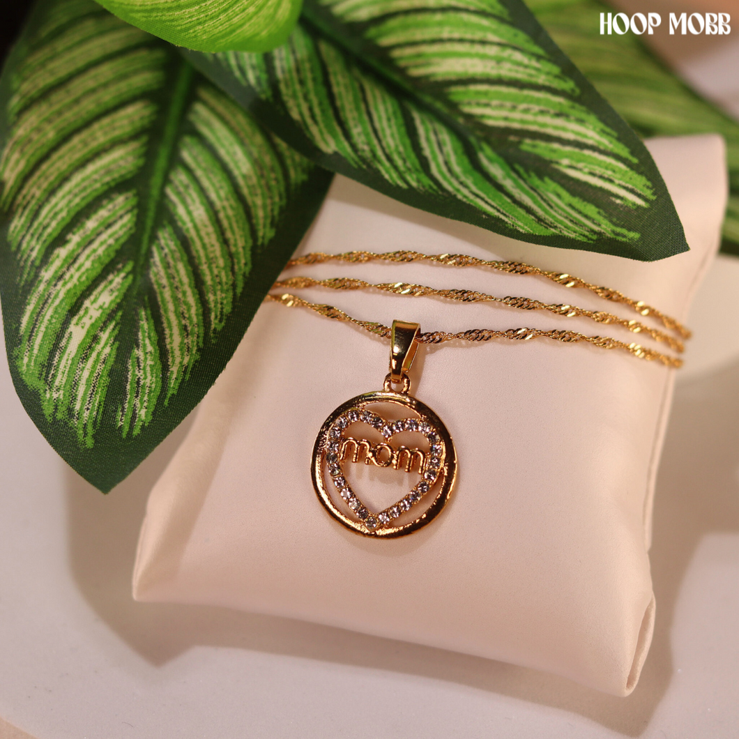 LUV U MOM NECKLACE - GOLD